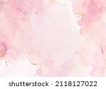 blush pink watercolor fluid... | Shutterstock .eps vector #2118127022
