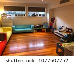 Small photo of Rumpus room Levenia St, Melbourne Australia - December 23, 2017 - colourful room for kids to play and have fun full of toys