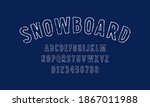 sans serif font in the style of ... | Shutterstock .eps vector #1867011988