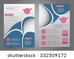flyer template. business... | Shutterstock .eps vector #332509172
