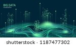 big data vector visualization.... | Shutterstock .eps vector #1187477302