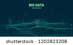 big data vector visualization.... | Shutterstock .eps vector #1202823208