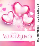 valentine's day design template ... | Shutterstock .eps vector #1266136795