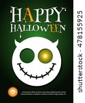 halloween party design template.... | Shutterstock .eps vector #478155925