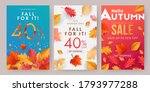 autumn sale banner  poster or... | Shutterstock .eps vector #1793977288