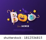 happy halloween greeting banner ... | Shutterstock .eps vector #1812536815