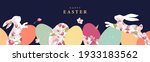 happy easter banner. trendy... | Shutterstock .eps vector #1933183562