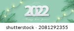 happy new year 2022 design.... | Shutterstock .eps vector #2081292355