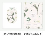 flowers and foliage wedding... | Shutterstock .eps vector #1459463375