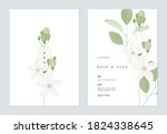 floral wedding invitation card... | Shutterstock .eps vector #1824338645