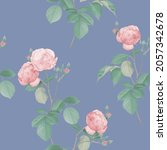 floral seamless pattern  pink... | Shutterstock .eps vector #2057342678