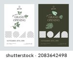 foliage cafe grand opening... | Shutterstock .eps vector #2083642498