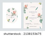 Floral Wedding Invitation Card...