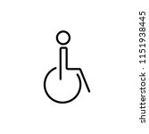 Disabled Vector Icon. 