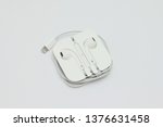 headphones on white background | Shutterstock . vector #1376631458