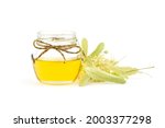 Honey In Glass Jar With Linden...