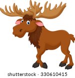 Illustration Of Moose Cartoon