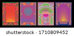 art nouveau frames and decor ... | Shutterstock .eps vector #1710809452