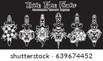 traditional tattoo designs... | Shutterstock .eps vector #639674452