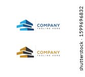 modern real estate company logo ... | Shutterstock .eps vector #1599696832