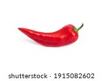 Pod Of Red Chili Pepper On A...