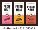 vector butchery logo. fresh... | Shutterstock .eps vector #1191805615