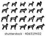 Vector Dog Silhouettes...