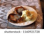 Small photo of Pie & Mash - a traditional London Cockney dish.