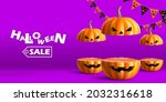 halloween sale podium for... | Shutterstock .eps vector #2032316618