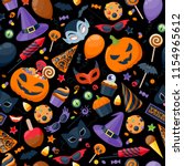 halloween party colorful... | Shutterstock . vector #1154965612