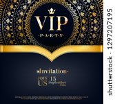 vip party premium invitation... | Shutterstock .eps vector #1297207195