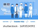 thank you doctors and nurses... | Shutterstock .eps vector #1693524592