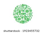 conceptual image of a green... | Shutterstock .eps vector #1923455732