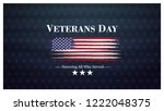 veterans day  november 11 ... | Shutterstock .eps vector #1222048375