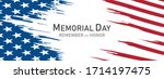 memorial day in the united... | Shutterstock .eps vector #1714197475