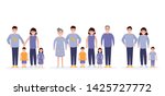 family flat icons set.... | Shutterstock .eps vector #1425727772