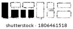 grunge stencil frames with... | Shutterstock .eps vector #1806461518