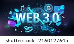 web 3.0 is a new generation of... | Shutterstock .eps vector #2160127645
