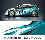 car wrap design. livery design... | Shutterstock .eps vector #1193497102