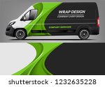 van wrap livery deaign. ready... | Shutterstock .eps vector #1232635228