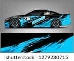 racing car wrap design.... | Shutterstock .eps vector #1279230715
