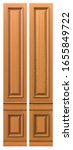 Small photo of Classic wood panel 400mm made of wood with veneer and elements of gold and patina for classic interiors of billiard room cabinets