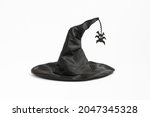 Black Witch Hat. Hat On A White ...