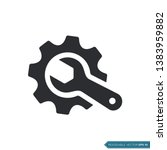Wrench And Gear Cogwheel Icon...