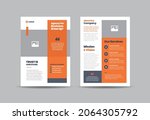 corporate business flyer design ... | Shutterstock .eps vector #2064305792