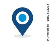 pin location icon can be used... | Shutterstock .eps vector #1887523285