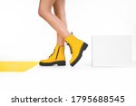 Woman In Yellow Leather Shoes...