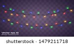yellow christmas lights... | Shutterstock .eps vector #1479211718