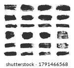 big collection of black paint ... | Shutterstock .eps vector #1791466568