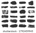 big collection of black paint ... | Shutterstock .eps vector #1792459945